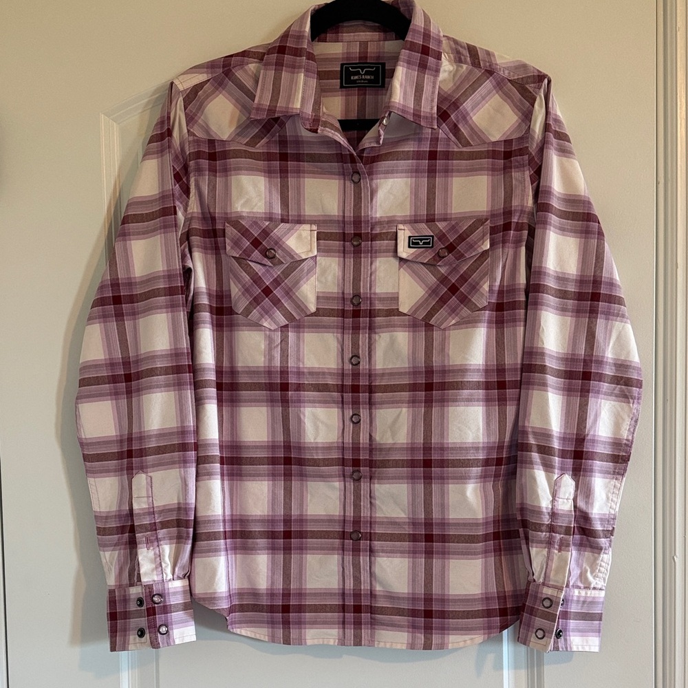 Kimes Ranch Women’s Plaid Button-Down Shirt - sz M